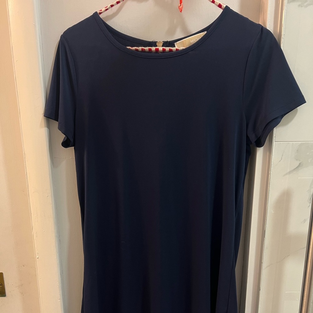 Michael Kors Dark Blue Short Sleeve Top